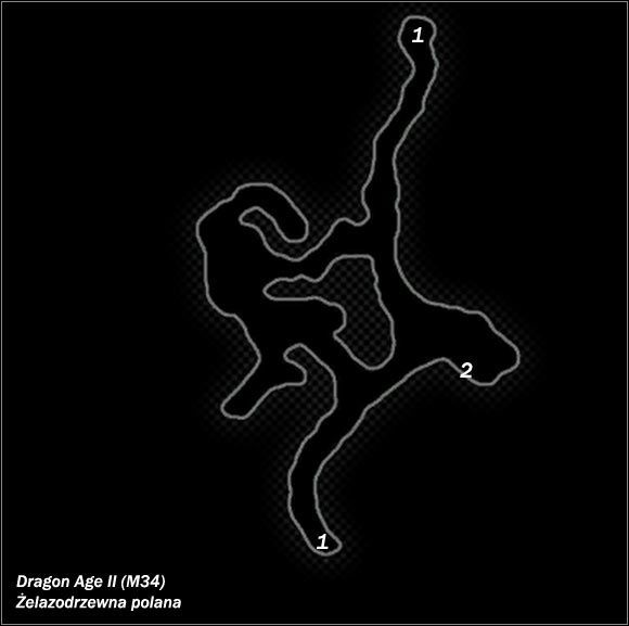 Legenda - M33; M34- Katownia i Żelazodrzewna polana | Mapy Dragon Age II - Dragon Age II - poradnik do gry