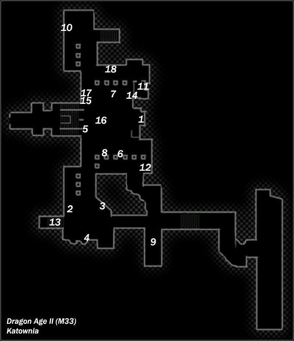 Legenda - M33; M34- Katownia i Żelazodrzewna polana | Mapy Dragon Age II - Dragon Age II - poradnik do gry