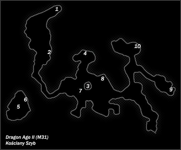 Legenda - M31; M32- Kościany Szyb i Kopalnie Kościanego Szybu | Mapy Dragon Age II - Dragon Age II - poradnik do gry