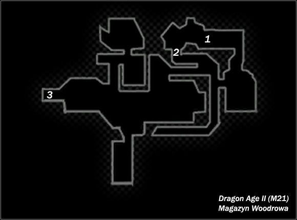 Legenda - M21; M22- Magazyn Woodrowa i Nieużywane przejście | Mapy Dragon Age II - Dragon Age II - poradnik do gry
