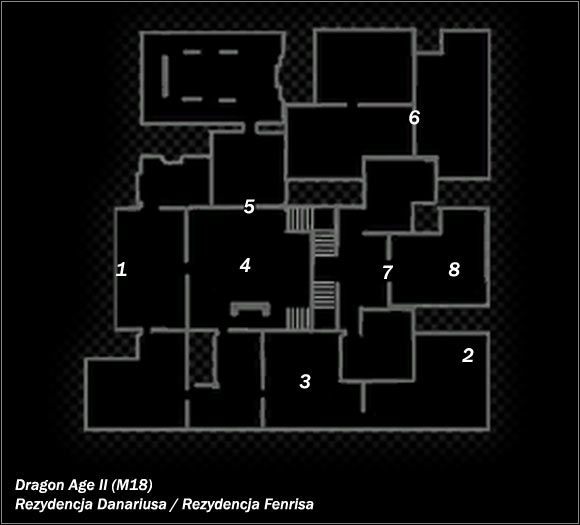 	 - M17; M18- Koszary i Rezydencja Danariusa, Fenrisa | Mapy Dragon Age II - Dragon Age II - poradnik do gry