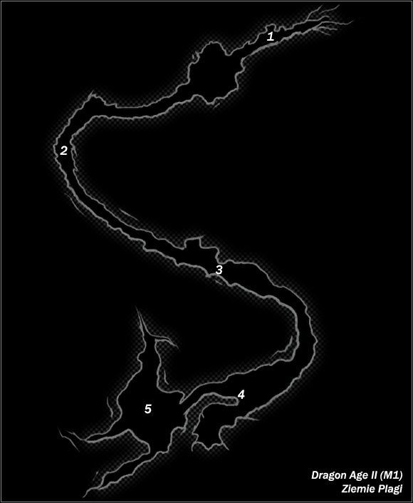 Legenda - M1; M2- Ziemie Plagi i Dziedziniec Katowni | Mapy Dragon Age II - Dragon Age II - poradnik do gry
