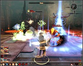 Hybris na pomoc początkowo przyzwie sobie cienie #1 i ich eliminacja powinna przebiegać sprawnie, nie zmuszając Cię do całkowitego zaprzestania atakowania demona pychy - Awiergańskie zwoje- zguba Pychy; Król Alistair | Questy poboczne - Akt 3 - Dragon Age II - poradnik do gry