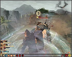 Uważaj, bo już po kilku chwilach wpadniesz na aż trzy bardzo wytrzymałe potwory (M25, 21) - Awiergańskie zwoje- drugi aspekt | Questy poboczne - Akt 3 | Dragon Age II - Dragon Age II - poradnik do gry