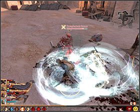 Jako pierwszy powinien zginąć Sir Mettin #1, a to dlatego, że byłby on w stanie oddziaływać na swoich podwładnych, zagrzewając ich do walki - Szlachetny cel | Questy poboczne - Akt 3 | Solucja Dragon Age II - Dragon Age II - poradnik do gry