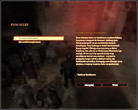 W celu uaktywnienia tego zadania musisz wejść w interakcję ze znajdującą się w Dokach tablicą u pani Selby #1 (M19, 10), która jest udostępniana automatycznie po zakończeniu pobocznego questu Podziemny Szlak - Wyprawa ratunkowa | Questy poboczne - Akt 2 | Solucja Dragon Age II - Dragon Age II - poradnik do gry