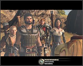 Dopiero po wyeliminowaniu wszystkich przeciwników wybierz jedno z dwóch przejść prowadzących do obozowiska (M28, 4), w którym widać z oddali nowego maga apostatę #1 - Terror na Wybrzeżu | Questy poboczne - Akt 1 | Solucja Dragon Age II - Dragon Age II - poradnik do gry