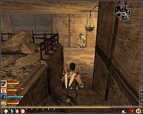 Z przeciwnikami radzę walczyć na dole, dzięki czemu nie wpadniesz przypadkowo na żadne inne pułapki - Szczątki bandyty Silsama Półwarkocza | Questy poboczne - Akt 1 - Dragon Age II - poradnik do gry