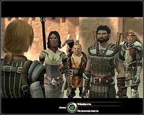 Sierżant Joannę spotkasz za dnia na południe od wejścia do karczmy Pod Wisielcem #1 (M12, 7) - Spiskowcy | Questy poboczne - Akt 1 | Solucja Dragon Age II - Dragon Age II - poradnik do gry