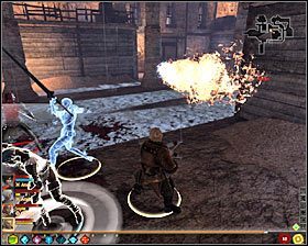 Nie śpiesz się zbytnio z zejściem na niższy poziom, gdyż rozmieszczono tam wiele pułapek #1 - Nie ma spokoju dla nikczemnych (1) | Questy towarzyszy - Akt 3 - Dragon Age II - poradnik do gry