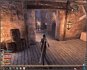 Zatrzymaj się mniej więcej w połowie drogi, a konkretnie przy drzwiach (M20, 21) prowadzących do lokacji [Doki - Przystań Castillona] #1 (M95, 1) - Nie ma spokoju dla nikczemnych (1) | Questy towarzyszy - Akt 3 - Dragon Age II - poradnik do gry