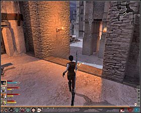 Po znalezieniu się na tyłach karczmy skręć na wschód, czyli zejdź po schodach na dół #1 - Nie ma spokoju dla nikczemnych (1) | Questy towarzyszy - Akt 3 - Dragon Age II - poradnik do gry