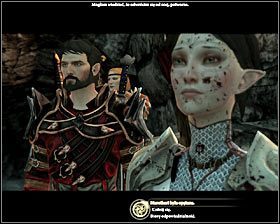 Po powrocie do lokacji [Rozdarty Grzbiet] (M25, 23) zostaniesz zatrzymany przez Fenarela, Inelię i kilka innych dalijskich elfów #1 - Nowa ścieżka (2) | Questy towarzyszy - Akt 3 | Solucja Dragon Age II - Dragon Age II - poradnik do gry