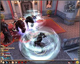 Ogólne założenia potyczki z golemem praktycznie w ogóle się nie zmieniły, tak więc kontynuuj atakowanie potwora #1, uważając na momenty, w których próbuje uwolnić drzemiącą w sobie energię - Nawiedzenie | Questy towarzyszy - Akt 3 | Solucja Dragon Age II - Dragon Age II - poradnik do gry