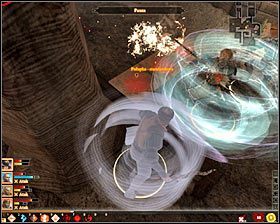 Walki w początkowej fazie radziłbym prowadzić na parterze, a to dlatego, że na górze znajduje się dużo pułapek - Justynian (1) | Questy towarzyszy - Akt 3 | Solucja Dragon Age II - Dragon Age II - poradnik do gry