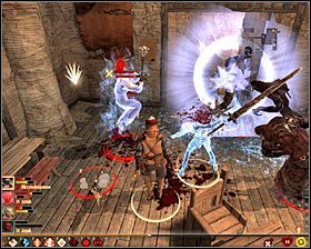 Danarius dołączy do bitwy dopiero w momencie awansowania do trzeciej fazy bitwy, przyzywając sobie jednocześnie na pomoc cienie, zwłoki oraz szkielety łuczników #1 - Samotność | Questy towarzyszy - Akt 3 | Solucja Dragon Age II - Dragon Age II - poradnik do gry