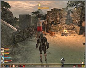 Zachowaj tu ostrożność, bo dwie kolejne grupy mabari nadbiegną z zachodu oraz ze wschodu #1 - Daleka droga (2) | Questy towarzyszy - Akt 2 | Solucja Dragon Age II - Dragon Age II - poradnik do gry