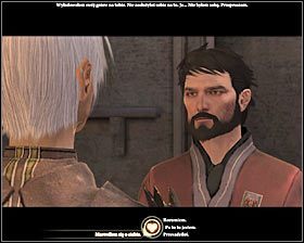 Skorzystaj z wyjścia znajdującego się w tej samej sali, w której walczyłeś z Hadrianą (M61, 6) i wybierz podróż do lokacji [Górne Miasto - Posiadłość Hawkeów] - Gorzkie lekarstwo (2) | Questy towarzyszy - Akt 2 | Solucja Dragon Age II - Dragon Age II - poradnik do gry