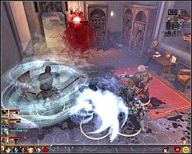 Najlepszym rozwiązaniem jest wycofanie się do poprzedniego pomieszczenia po uruchomieniu pułapki, zwłaszcza że z dwóch północnych pomieszczeń wybiegną nowi strażnicy #1 - Sprawa rodzinna (1) | Questy towarzyszy - Akt 2 | Solucja Dragon Age II - Dragon Age II - poradnik do gry