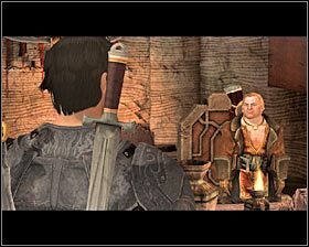 Możesz już zamknąć okno handlu i wybrać się do lokacji [Dolne Miasto - Pod Wisielcem] - Słowa pocieszenia; Sygnet rodu Tethras | Questy towarzyszy - Akt 2 - Dragon Age II - poradnik do gry