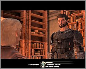 Akcja wkrótce przeniesie się do lokacji [Górne Miasto - Posiadłość Hawkeów], gdyż to właśnie tu będziesz przesłuchiwał Sabina - Robota kogoś z naszych (1) | Questy uzupełniające - Akt 2 | Dragon Age II - Dragon Age II - poradnik do gry