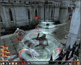 Tuż po rozpoczęciu walk proponuję skupić całą swoją uwagę na eliminowaniu obecnych w okolicy magów Kręgu #1 - Najlepsza na zimno (1) | Questy główne - Akt 3 | Solucja Dragon Age II - Dragon Age II - poradnik do gry