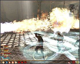 Kieruj się teraz na północ, ale uważaj na pułapkę spustową, na którą wpadniesz przed dotarciem do nowego większego pomieszczenia #1 - Na wolności (2) | Questy główne - Akt 3 | Solucja Dragon Age II - Dragon Age II - poradnik do gry