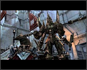 Po tym jak pozbawisz Meredith około 1/4 paska zdrowia obejrzysz krótką cut-scenkę #1 - Tego już za wiele (9) | Questy główne - Akt 3 | Solucja Dragon Age II - Dragon Age II - poradnik do gry