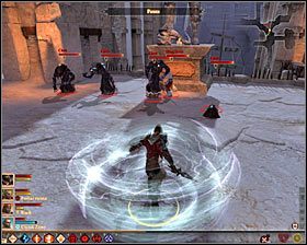 Wybierz się teraz w stronę wschodnich schodów #1, kierując się na dół i docierając do przejścia (M13, 1), które automatycznie przeniesie Cię do lokacji [Doki] (M20, 1) - Tego już za wiele (6) | Questy główne - Akt 3 | Solucja Dragon Age II - Dragon Age II - poradnik do gry