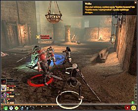 Ostatnia trzecia grupy powinna się z kolei pojawić w okolicach korytarza, którego Twoja drużyna użyła żeby tu dotrzeć #1 - Oferta i utrata (2) | Questy główne - Akt 2 | Solucja Dragon Age II - Dragon Age II - poradnik do gry