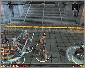 Pierwszy wariant zakłada opowiedzenie się za planem Meredith, co będzie się wiązało z przystąpieniem do frontalnego ataku #1 (M4, 16) - Wymagania Qun (3) | Questy główne - Akt 2 | Solucja Dragon Age II - Dragon Age II - poradnik do gry