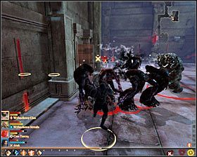 Powróć do ołtarza i tym razem skieruj się w stronę południowych drzwi #1 (M46, 3) - Wyprawa na Głębokie Ścieżki (3) | Questy główne - Akt 1 | Solucja Dragon Age II - Dragon Age II - poradnik do gry