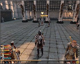 Możesz już skorzystać ze znajdującego się w tym pomieszczeniu wyjścia z sanktuarium #1 (M43, 4) - Wróg w naszych szeregach (2) | Questy główne - Akt 1 | Solucja Dragon Age II - Dragon Age II - poradnik do gry