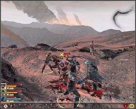 Wybierz jedyną możliwą ścieżkę, odbywając po drodze kolejną rozmowę z członkami drużyny, tym razem dotyczącą chęci dotarcia do miasta Kirkwall #1 - Zniszczenie Lothering (1) | Questy główne - Prolog | Solucja Dragon Age II - Dragon Age II - poradnik do gry