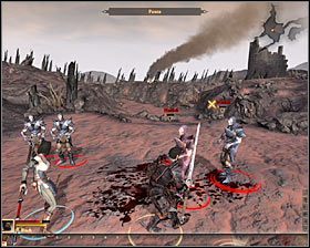 Jako że prolog jest przekoloryzowaną opowieścią przesłuchiwanego krasnoluda główny bohater oraz towarzysząca mu osoba będą już bardzo rozwiniętymi postaciami, przez co eliminacja hurloków powinna przebiegać bez najmniejszych problemów - Prolog | Questy główne - Prolog | Solucja Dragon Age II - Dragon Age II - poradnik do gry