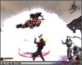 Do walki z ogrem #1 przystąpisz dopiero po zlikwidowaniu drugiej grupy hurloków - Prolog | Questy główne - Prolog | Solucja Dragon Age II - Dragon Age II - poradnik do gry