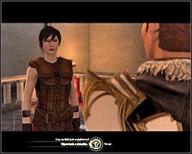 Już po zaliczeniu questu towarzysza Skrucha pozostań w lokacji [Górne Miasto - Zakon] i kliknij na postaci Sebastiana (M7, 5) #1 - Długi łuk ze Starkhaven; Kwestionowanie wiary (Sebastian) | Questy towarzyszy - Akt 2 - Dragon Age II - poradnik do gry