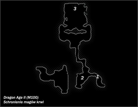 Legenda - M98; M99; M100- Podziemne przejście; Ukryty kanał i Schronienie magów krwi | Mapy - Dragon Age II - poradnik do gry