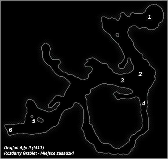Legenda - M11; M12- Rozdarty Grzbiet - Miejsce zasadzki i Dolne Miasto (dzień) | Mapy - Dragon Age II - poradnik do gry
