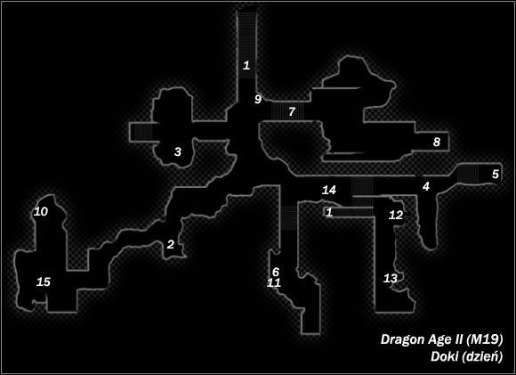 Legenda - M19; M20- Doki (dzień i noc) | Mapy Dragon Age II - Dragon Age II - poradnik do gry