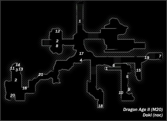 Legenda - M19; M20- Doki (dzień i noc) | Mapy Dragon Age II - Dragon Age II - poradnik do gry