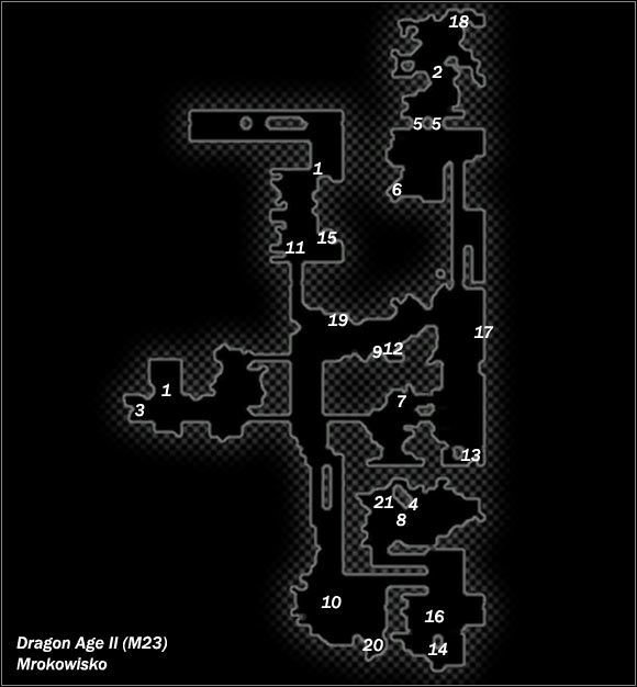 Legenda - M23; M24- Mrokowisko i Piwnica posiadłości Amellów | Mapy Dragon Age II - Dragon Age II - poradnik do gry