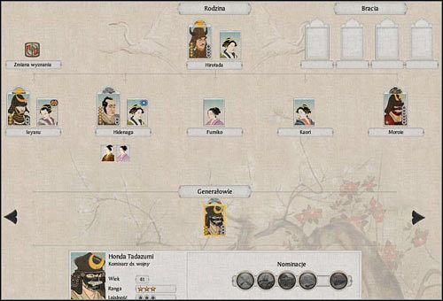 Najzdolniejszym generałom powinniśmy przydzielać ministerstwa. Ożenek z członkinią innego rodu też może się przydać. - Agenci i dowódcy - optymalna ścieżka rozwoju (1) | Piórem i podstępem - Total War: SHOGUN 2 - poradnik do gry