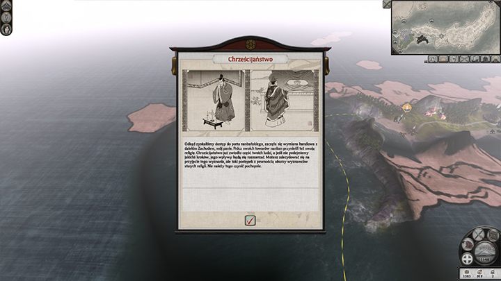 O możliwości przyjęcia chrześcijaństwa zostaniemy poinformowani odpowiednim komunikatem. - Religia w Total War SHOGUN 2 | Zarządzanie rodem - Total War: SHOGUN 2 - poradnik do gry
