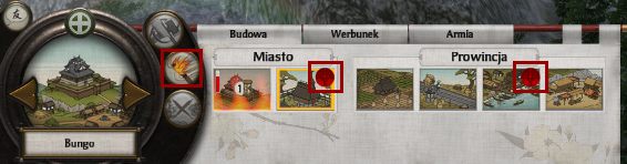 Budynki powiązane z inną religią niż nasza będą negatywne wpływały na prowincje. - Religia w Total War SHOGUN 2 | Zarządzanie rodem - Total War: SHOGUN 2 - poradnik do gry