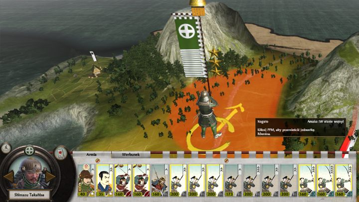 W razie potrzeby możemy dzielić nasze wojsko na mniejsze grupki. - Armie lądowe w Total War SHOGUN 2 | Polityka i wojsko - Total War: SHOGUN 2 - poradnik do gry