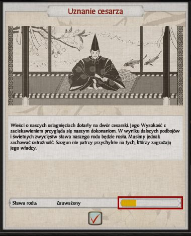 Wraz z kolejnymi zwyciężonymi bitwami i zajętymi prowincjami wieści o potędze naszego rodu będą rozchodzić się po Japonii i docierać do uszu cesarza oraz szoguna - Sława i podział krainy w Total War SHOGUN 2 | Polityka i wojsko - Total War: SHOGUN 2 - poradnik do gry