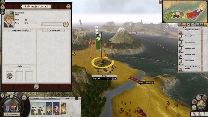 Agentom, podobnie jak generałom, możemy przydzielać świtę oraz umiejętności. - Agenci w Total War SHOGUN 2 | Polityka i wojsko - Total War: SHOGUN 2 - poradnik do gry