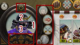 W lewym dolnym rogu mamy trójwymiarowy portret dowódcy naszej armii - Interface bitew w Total War SHOGUN 2 | Bitwy - Total War: SHOGUN 2 - poradnik do gry