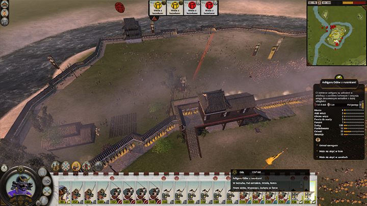 Oddziały strzelców z bronią palną mogą szybko zdziesiątkować nacierającego wroga. - Oblężenia w Total War SHOGUN 2 | Bitwy - Total War: SHOGUN 2 - poradnik do gry